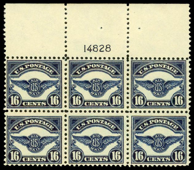 US Stamp Values Scott Catalogue #C5: 16c 1923 Air Service Emblem. Daniel Kelleher Auctions, Mar 2014, Sale 648, Lot 2297