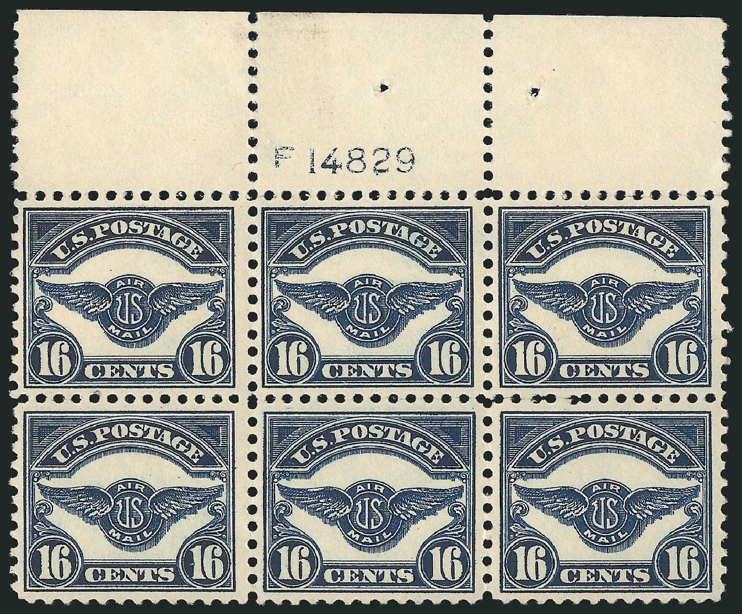 Price of US Stamps Scott Catalog C5 - 1923 16c Air Service Emblem. Robert Siegel Auction Galleries, Feb 2015, Sale 1093, Lot 587
