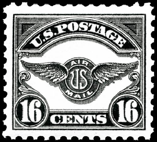 US Stamps Values Scott Catalog # C5: 16c 1923 Air Service Emblem. Matthew Bennett International, Jun 2008, Sale 328, Lot 1109