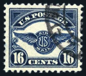 Price of US Stamp Scott Catalogue #C5: 1923 16c Air Service Emblem. Harmer-Schau Auction Galleries, Jun 2008, Sale 78, Lot 1709