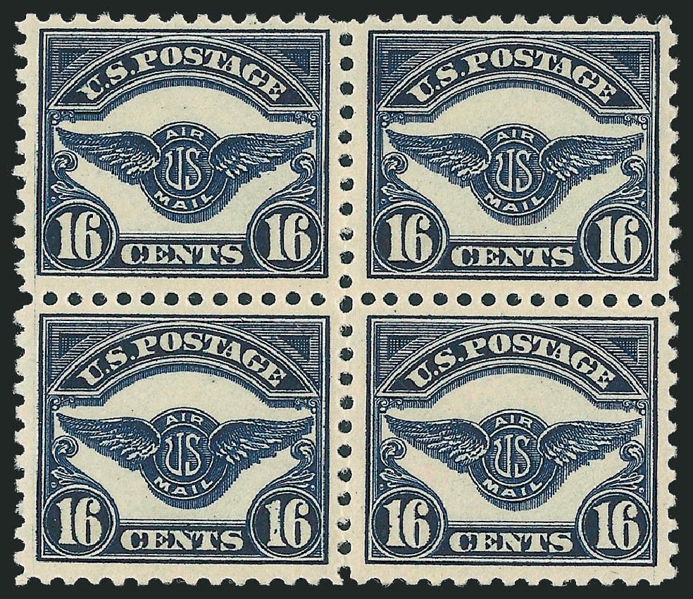 Values of US Stamp Scott C5: 16c 1923 Air Service Emblem. Robert Siegel Auction Galleries, Oct 2010, Sale 997, Lot 6149