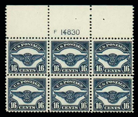 Price of US Stamp Scott Catalog # C5 - 1923 16c Air Service Emblem. Matthew Bennett International, Dec 2007, Sale 325, Lot 2350