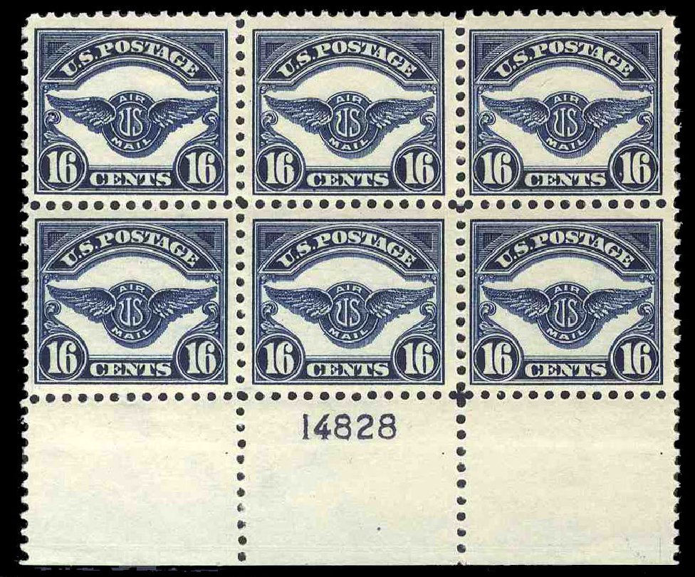 US Stamps Prices Scott Cat. C5: 1923 16c Air Service Emblem. Cherrystone Auctions, Jun 2009, Sale 200906, Lot 230