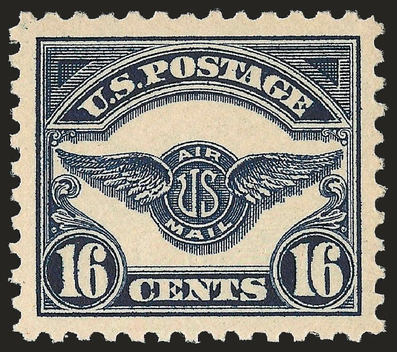 Value of US Stamp Scott Cat. # C5: 16c 1923 Air Service Emblem. Robert Siegel Auction Galleries, Sep 2009, Sale 968B, Lot 760