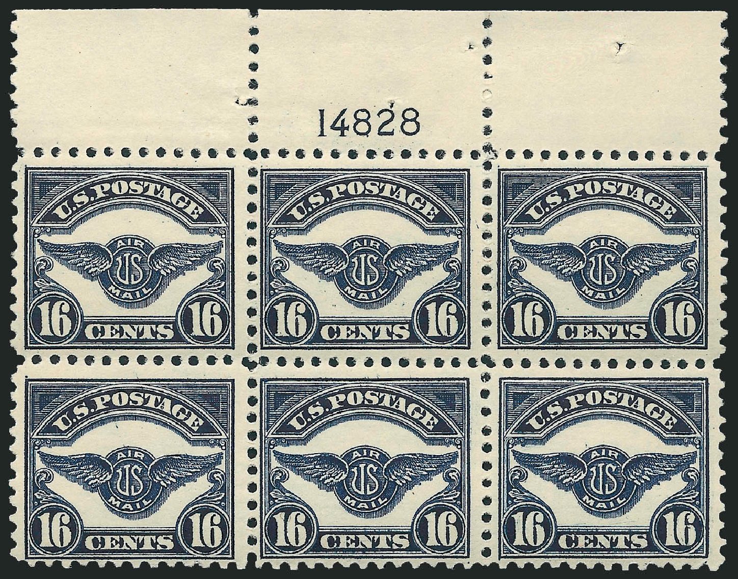 US Stamp Price Scott Cat. C5 - 1923 16c Air Service Emblem. Robert Siegel Auction Galleries, Apr 2009, Sale 971, Lot 1870