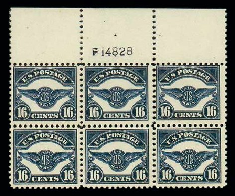 Values of US Stamps Scott Catalogue C5 - 16c 1923 Air Service Emblem. Matthew Bennett International, Dec 2007, Sale 325, Lot 2351