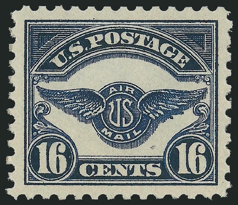 Values of US Stamp Scott Catalog # C5 - 16c 1923 Air Service Emblem. Robert Siegel Auction Galleries, Oct 2011, Sale 1014, Lot 2151