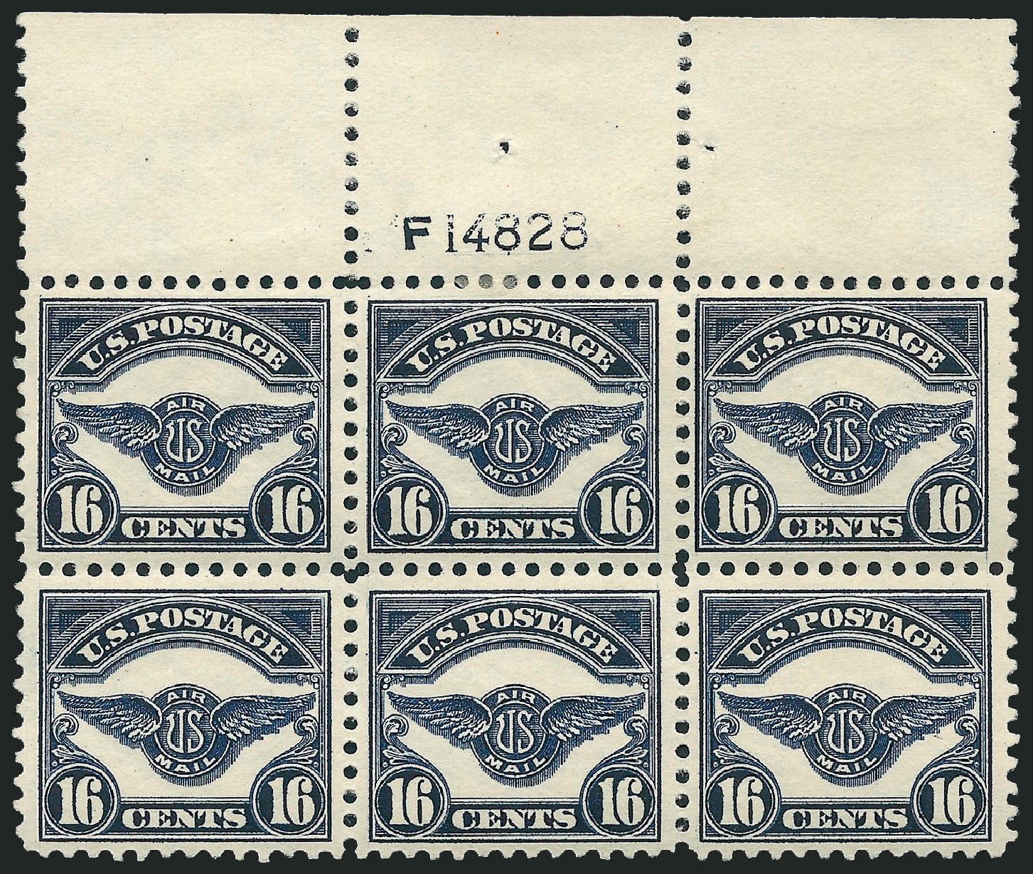 US Stamps Value Scott Catalog #C5 - 1923 16c Air Service Emblem. Robert Siegel Auction Galleries, Apr 2009, Sale 971, Lot 1871