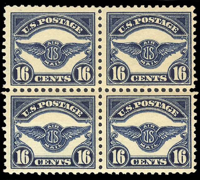 US Stamp Prices Scott Catalog C5: 1923 16c Air Service Emblem. Cherrystone Auctions, Nov 2010, Sale 201011, Lot 194