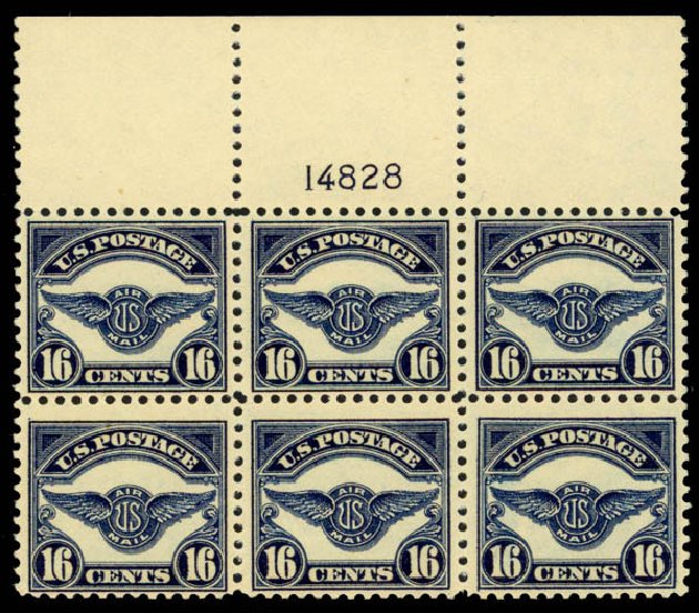 Costs of US Stamps Scott Cat. # C5 - 16c 1923 Air Service Emblem. Daniel Kelleher Auctions, Apr 2013, Sale 636, Lot 544