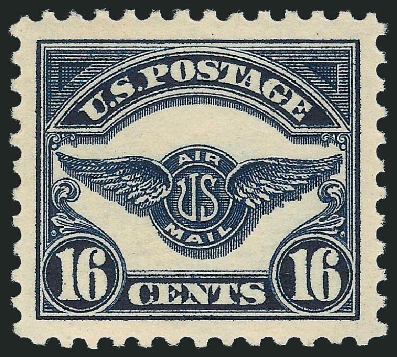 US Stamp Values Scott C5 - 1923 16c Air Service Emblem. Robert Siegel Auction Galleries, Nov 2012, Sale 1034, Lot 524
