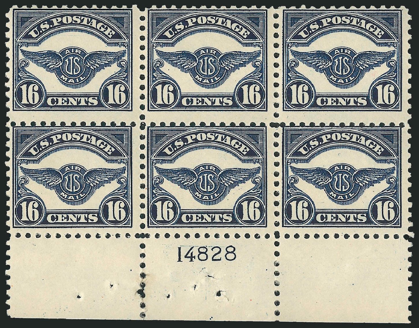 Value of US Stamp Scott #C5 - 1923 16c Air Service Emblem. Robert Siegel Auction Galleries, Apr 2009, Sale 971, Lot 1874
