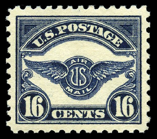 US Stamps Value Scott Cat. C5: 1923 16c Air Service Emblem. Matthew Bennett International, Feb 2012, Sale 340, Lot 555