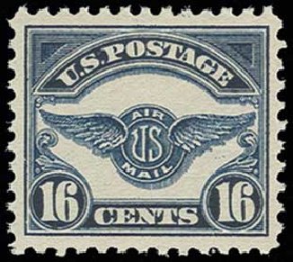 US Stamp Prices Scott Cat. #C5: 16c 1923 Air Service Emblem. H.R. Harmer, Jun 2013, Sale 3003, Lot 1535