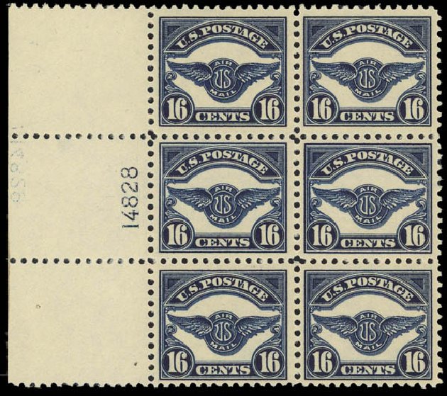 Value of US Stamp Scott Catalogue # C5: 16c 1923 Air Service Emblem. Daniel Kelleher Auctions, Jan 2012, Sale 628, Lot 675