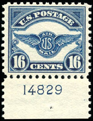 Price of US Stamps Scott #C5 - 16c 1923 Air Service Emblem. Schuyler J. Rumsey Philatelic Auctions, Apr 2015, Sale 60, Lot 2865