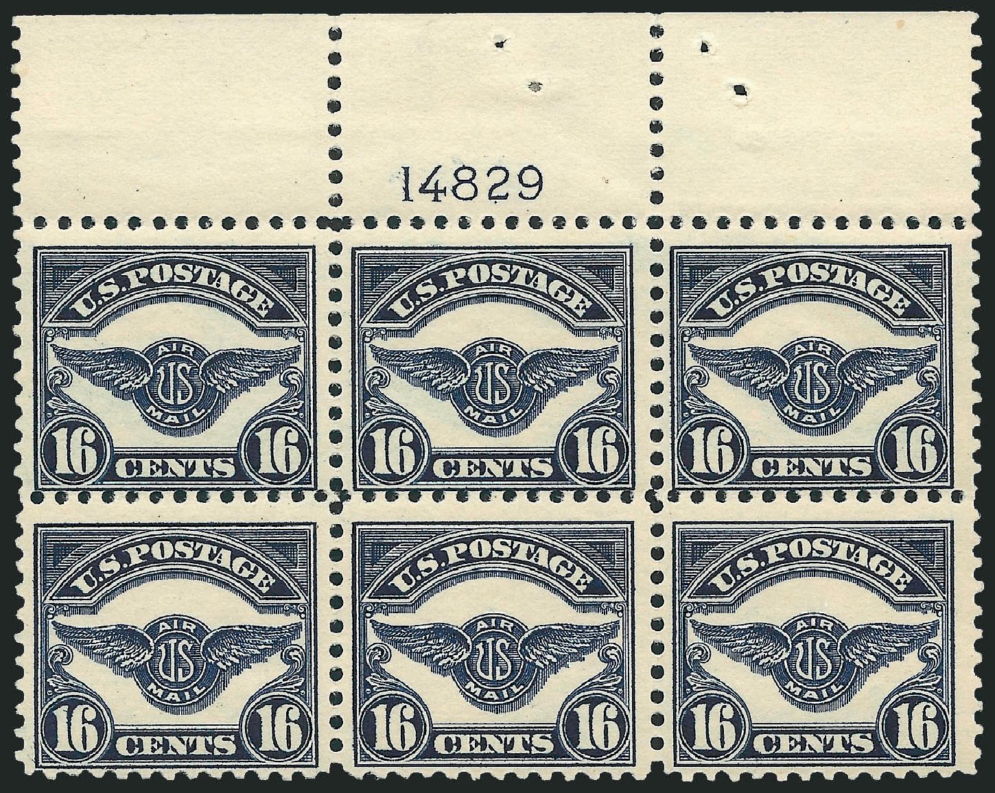 US Stamp Value Scott Catalogue # C5: 1923 16c Air Service Emblem. Robert Siegel Auction Galleries, Apr 2009, Sale 971, Lot 1875