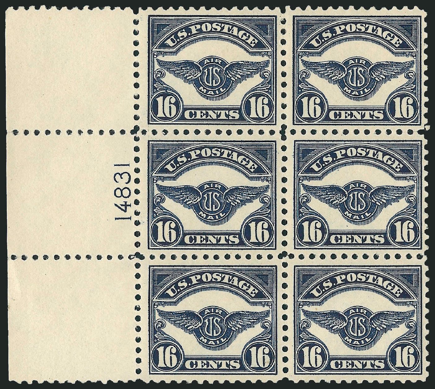 US Stamp Value Scott Catalogue #C5 - 16c 1923 Air Service Emblem. Robert Siegel Auction Galleries, Apr 2009, Sale 971, Lot 1885