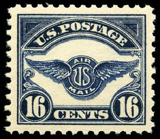 US Stamp Prices Scott # C5 - 1923 16c Air Service Emblem. Matthew Bennett International, Apr 2008, Sale 326, Lot 562