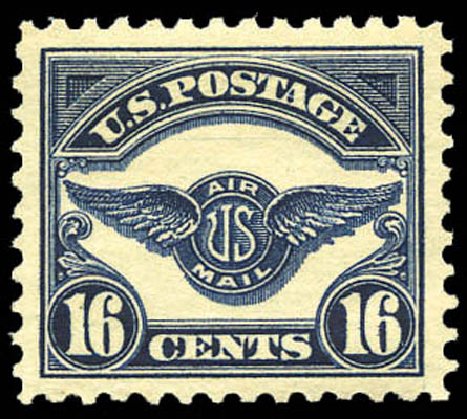 US Stamp Values Scott Catalog C5 - 16c 1923 Air Service Emblem. Matthew Bennett International, Mar 2011, Sale 337, Lot 3072