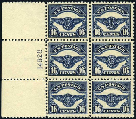 US Stamps Values Scott # C5: 16c 1923 Air Service Emblem. Harmer-Schau Auction Galleries, Jul 2010, Sale 86, Lot 602