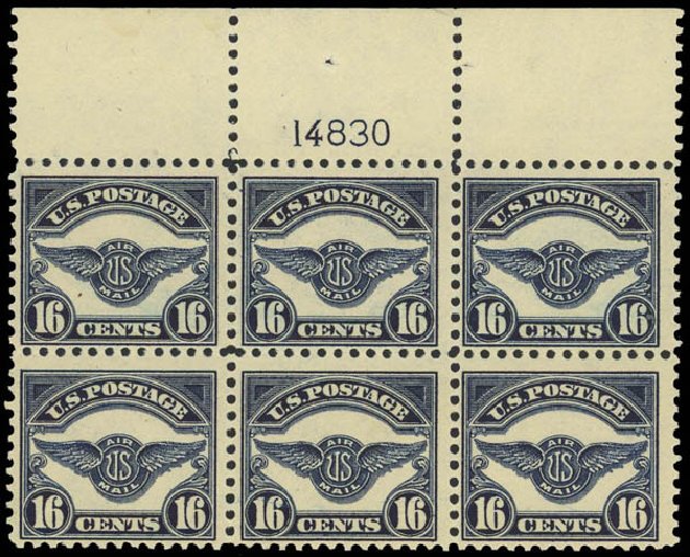 US Stamp Price Scott Catalogue C5: 1923 16c Air Service Emblem. Daniel Kelleher Auctions, Aug 2012, Sale 631, Lot 1612