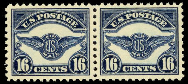 Cost of US Stamps Scott Catalogue #C5 - 1923 16c Air Service Emblem. Daniel Kelleher Auctions, Sep 2014, Sale 655, Lot 822
