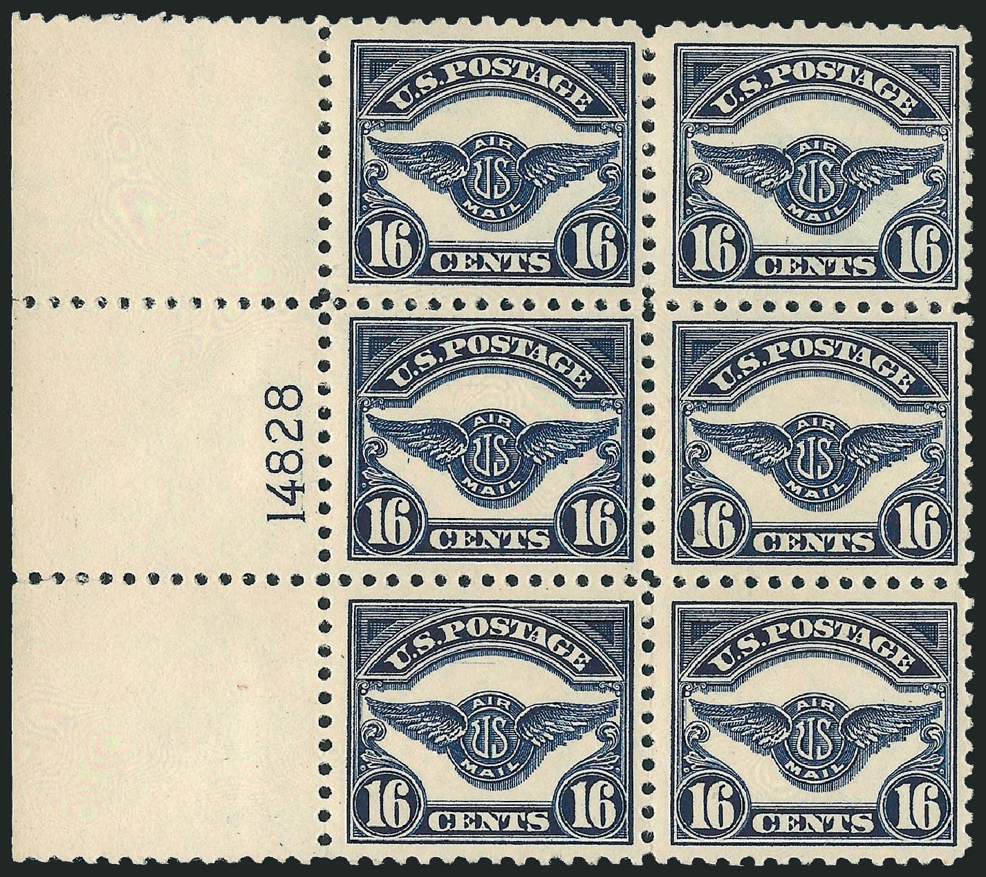 Value of US Stamp Scott Catalog # C5 - 16c 1923 Air Service Emblem. Robert Siegel Auction Galleries, Apr 2009, Sale 971, Lot 1872