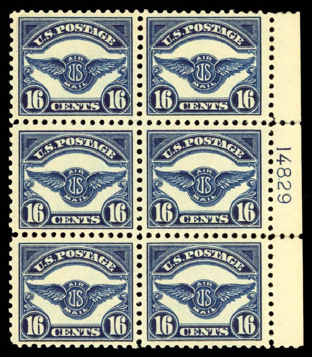 Prices of US Stamps Scott Catalogue #C5: 16c 1923 Air Service Emblem. Daniel Kelleher Auctions, Apr 2013, Sale 636, Lot 543