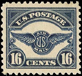 Prices of US Stamp Scott Catalog #C5: 16c 1923 Air Service Emblem. Regency-Superior, Nov 2014, Sale 108, Lot 1083