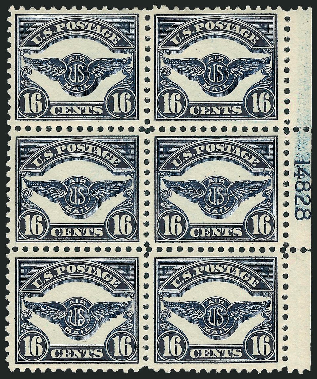 Value of US Stamps Scott Cat. #C5: 1923 16c Air Service Emblem. Robert Siegel Auction Galleries, Apr 2009, Sale 971, Lot 1873