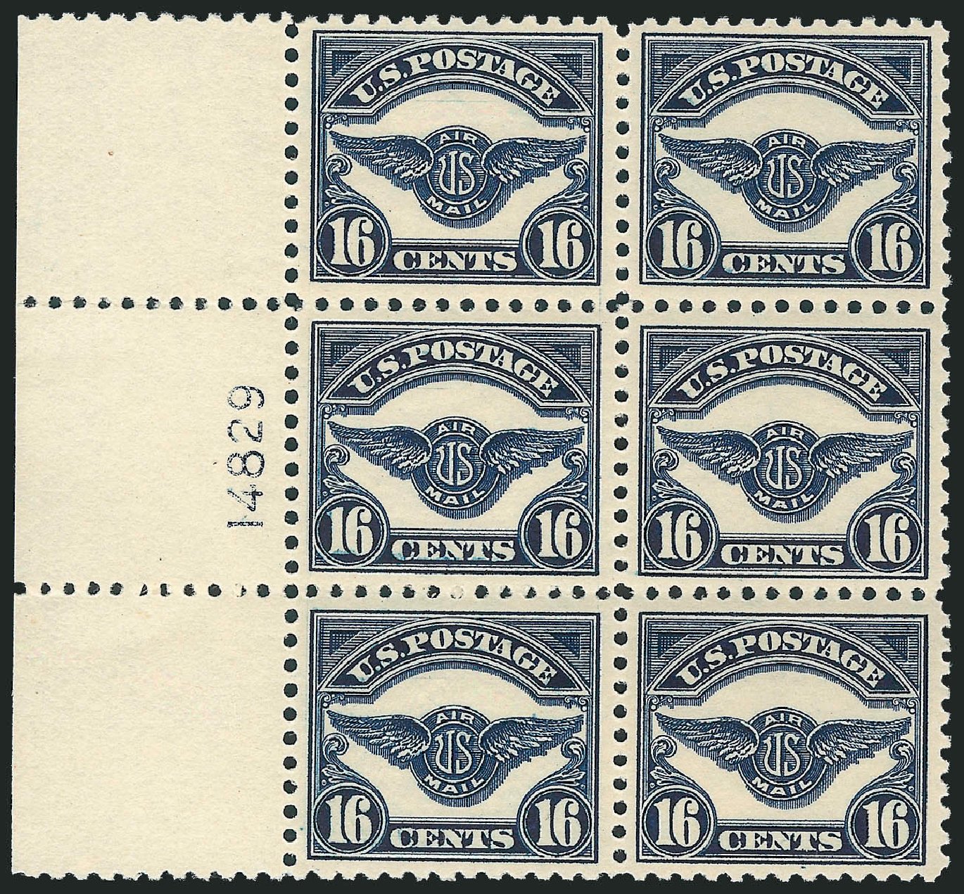 US Stamp Value Scott # C5 - 16c 1923 Air Service Emblem. Robert Siegel Auction Galleries, Jul 2013, Sale 1050, Lot 696