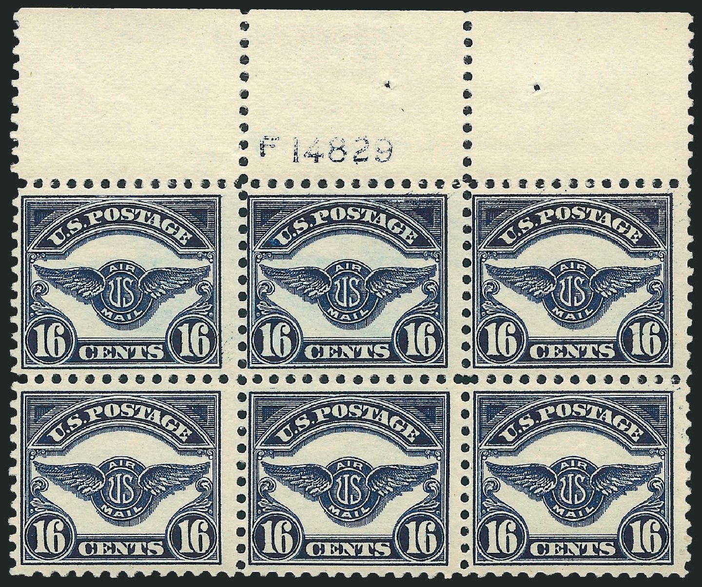 Value of US Stamp Scott Cat. # C5: 16c 1923 Air Service Emblem. Robert Siegel Auction Galleries, Apr 2009, Sale 971, Lot 1876
