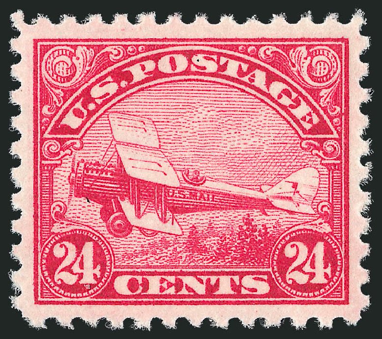US Stamps Value Scott Cat. #C6: 1923 24c Air DeHavilland Biplane. Robert Siegel Auction Galleries, Jun 2011, Sale 1011, Lot 827