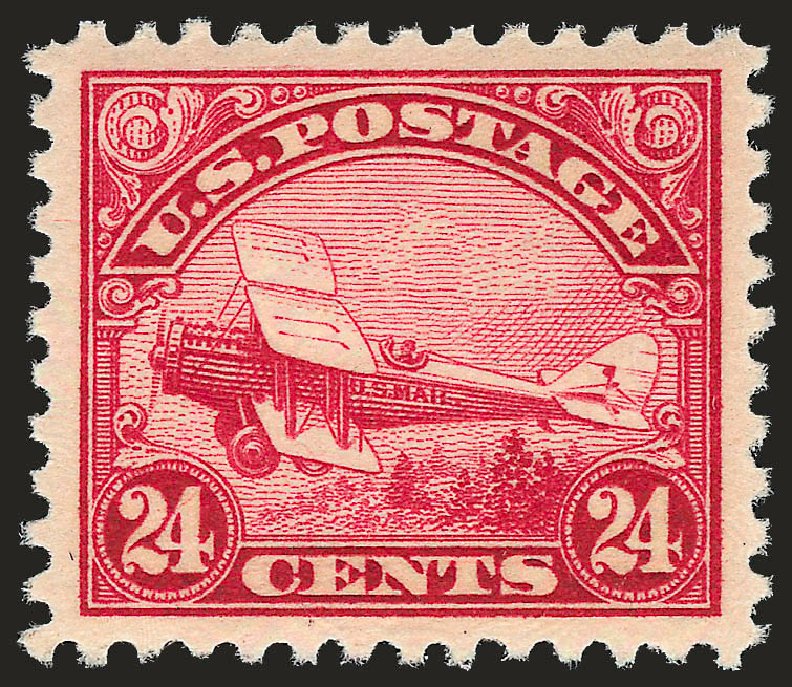 US Stamps Prices Scott #C6: 1923 24c Air DeHavilland Biplane. Robert Siegel Auction Galleries, Dec 2008, Sale 967, Lot 5037