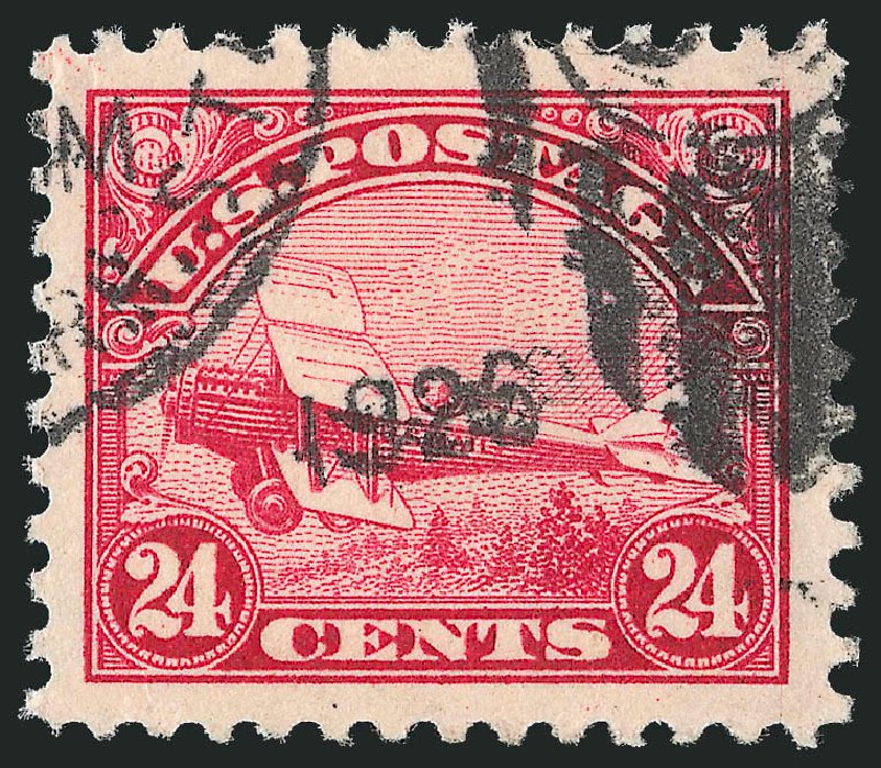 US Stamps Values Scott Catalogue #C6: 1923 24c Air DeHavilland Biplane. Robert Siegel Auction Galleries, Feb 2015, Sale 1093, Lot 589