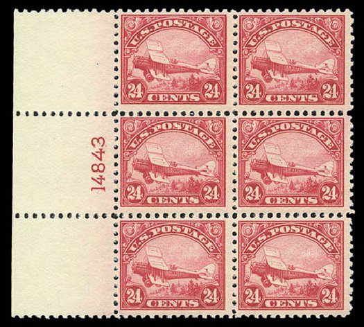 US Stamp Price Scott Catalog C6 - 24c 1923 Air DeHavilland Biplane. Matthew Bennett International, Sep 2010, Sale 333, Lot 3910