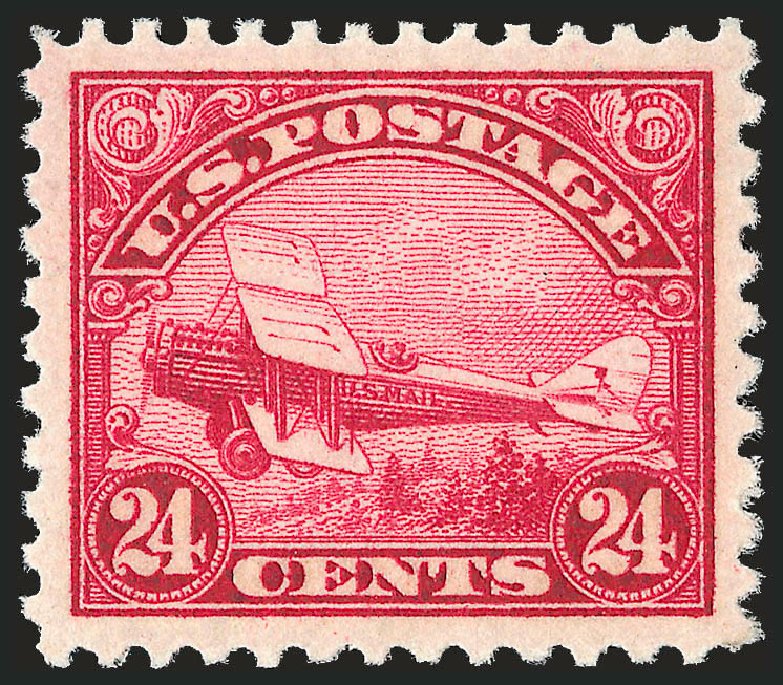 US Stamp Prices Scott C6: 1923 24c Air DeHavilland Biplane. Robert Siegel Auction Galleries, Apr 2010, Sale 984, Lot 1050