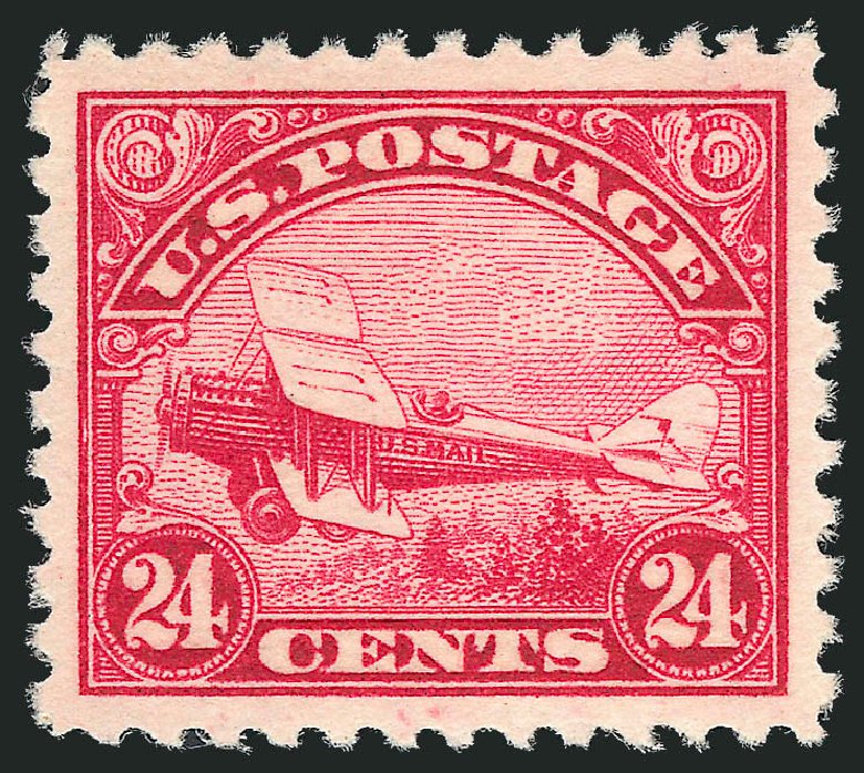 Cost of US Stamps Scott Cat. # C6 - 24c 1923 Air DeHavilland Biplane. Robert Siegel Auction Galleries, Oct 2010, Sale 997, Lot 6151