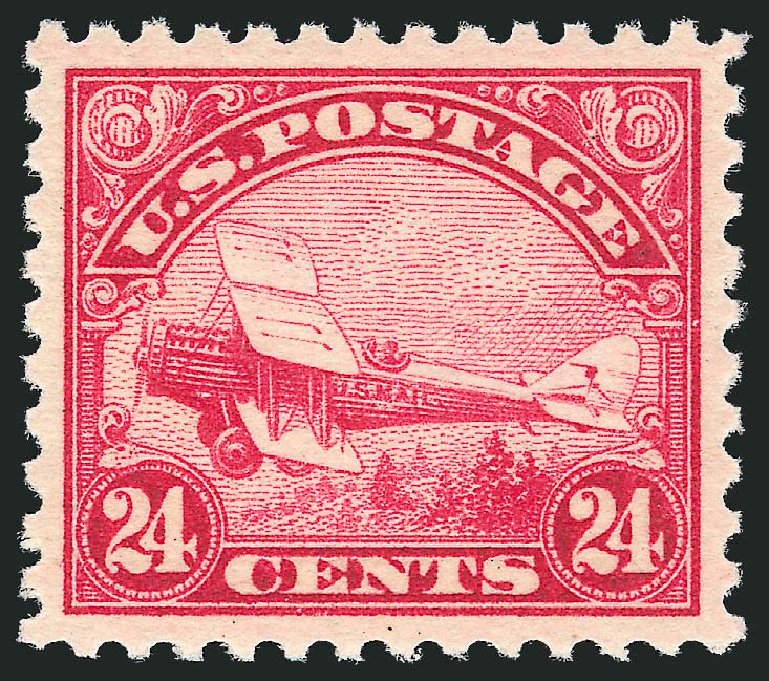 Values of US Stamps Scott # C6 - 1923 24c Air DeHavilland Biplane. Robert Siegel Auction Galleries, Mar 2011, Sale 1007, Lot 2914
