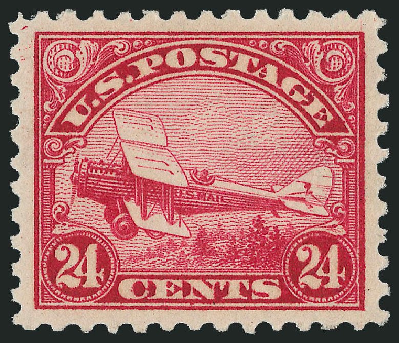 Prices of US Stamps Scott Catalog #C6: 24c 1923 Air DeHavilland Biplane. Robert Siegel Auction Galleries, Oct 2011, Sale 1014, Lot 2155