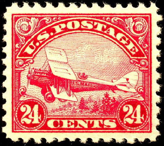 US Stamp Values Scott Cat. C6 - 1923 24c Air DeHavilland Biplane. Matthew Bennett International, Jun 2008, Sale 328, Lot 1112