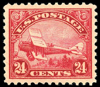 Costs of US Stamp Scott Cat. C6: 24c 1923 Air DeHavilland Biplane. Matthew Bennett International, Dec 2008, Sale 330, Lot 1892