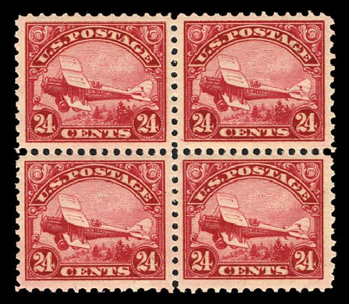 US Stamps Price Scott Catalogue C6: 24c 1923 Air DeHavilland Biplane. Cherrystone Auctions, Mar 2009, Sale 200903, Lot 252