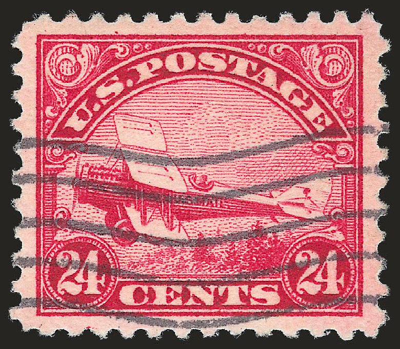 Values of US Stamp Scott C6 - 24c 1923 Air DeHavilland Biplane. Robert Siegel Auction Galleries, Apr 2010, Sale 984, Lot 1053