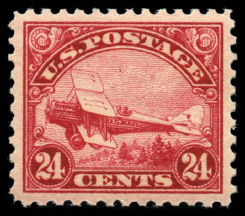 Value of US Stamp Scott Cat. C6: 1923 24c Air DeHavilland Biplane. Matthew Bennett International, Feb 2012, Sale 340, Lot 556