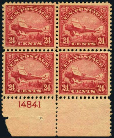 US Stamp Value Scott #C6: 1923 24c Air DeHavilland Biplane. Harmer-Schau Auction Galleries, Jan 2013, Sale 96, Lot 656