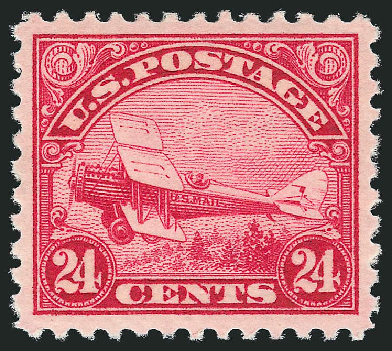 Prices of US Stamps Scott C6: 24c 1923 Air DeHavilland Biplane. Robert Siegel Auction Galleries, Dec 2009, Sale 982, Lot 6036