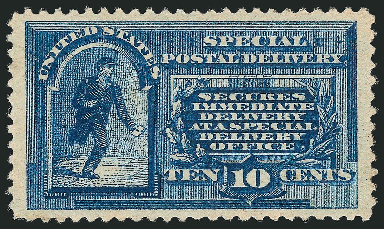 Cost of US Stamp Scott Cat. #E1 - 10c 1885 Special Delivery. Robert Siegel Auction Galleries, Mar 2011, Sale 1007, Lot 2937