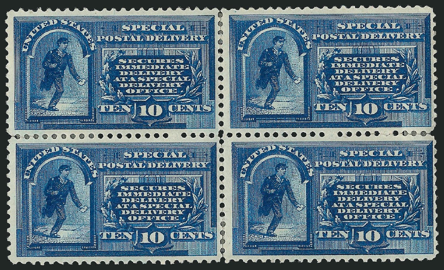 US Stamps Values Scott Catalog E1: 1885 10c Special Delivery. Robert Siegel Auction Galleries, Mar 2014, Sale 1067, Lot 1668